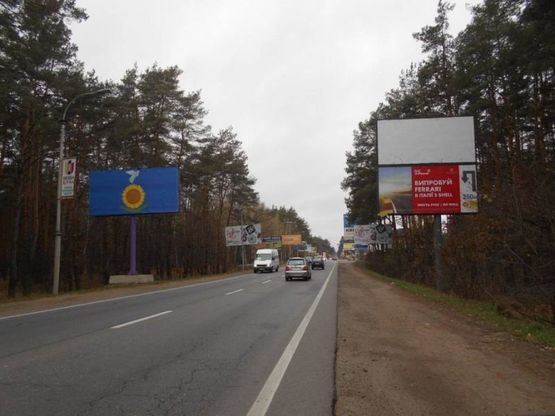 Фото рекламної площини за адресою м. Буча, траса М07, км 25+650 право, вул. Шевченка, 250 м до АЗК "Shell", АЗК "UPG"