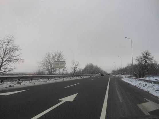 Фото рекламной плоскости по адресу км. 42+200 праворуч(Н-01 Київ-Знамянка) ;  На повороті до ТОВ Інтерфом