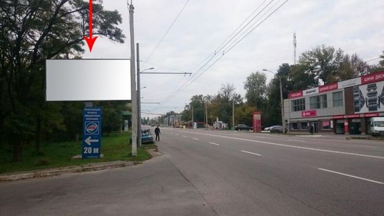 Фото рекламної площини за адресою 112Б,вул. Запорізьке шосе (навпроти повороту на вул. Ентузіастів)