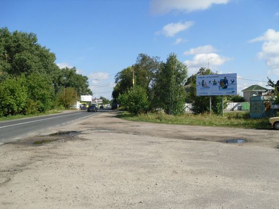 Фото рекламной плоскости по адресу Вул. Дружби в'їзд в місто