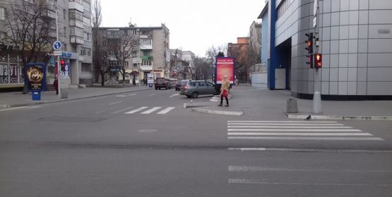 Фото рекламной плоскости по адресу ул. Шевченка, возле д. №15/42 по ул. Соборной(возле Меги, в сторону рынка)