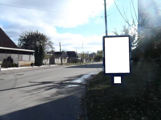 Фото рекламної площини за адресою г.Фастов, ул.Интернациональная, 14, ресторан Старая Прага, авт.остановка