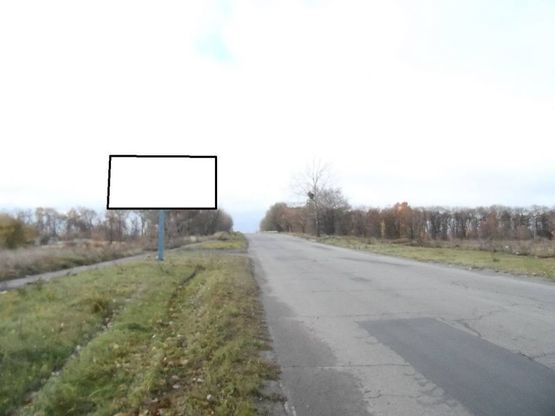 Фото рекламной плоскости по адресу г.Фастов, Кольцевая дорога, жилмасив Мироновский парк,300м.от ул.Ломоносова,выезд на Б.Церковь