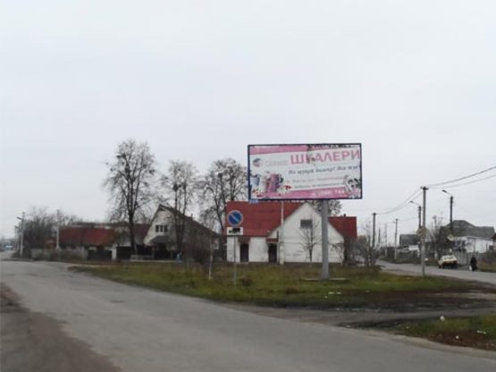 Фото рекламной плоскости по адресу г.Фастов перекресток ул.Димитрова и Скригалевской, з-д Оболонь, жилмассив Заречье