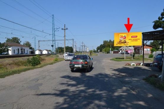 Фото рекламної площини за адресою Слатино-ул. Центральная-ЖД вокзал-в ст. Казачьей Лопани