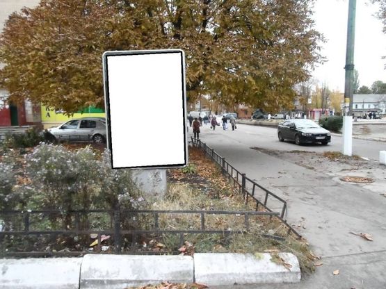 Фото рекламної площини за адресою г.Фастов, ул.Радянская, 4, Торговый центр Европорт,  Еко Маркет