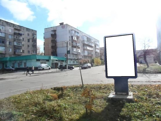 Фото рекламной плоскости по адресу г.Фастов, перекресток ул.Червоноармейской и Куйбышева, 36