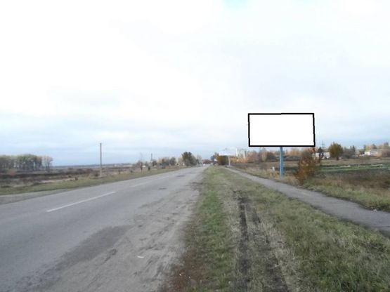 Фото рекламной плоскости по адресу г.Фастов, Кольцевая дорога, жилмасив Мироновский парк,300м.от ул.Ломоносова,выезд на Б.Церковь