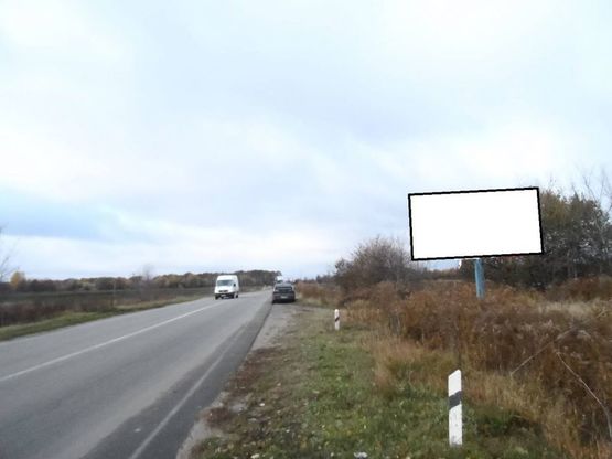 Фото рекламной плоскости по адресу г.Фастов,  трасса Фастов-Мытница 2км, выезд, въезд на Киев