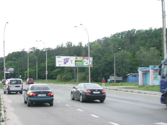 Фото рекламной плоскости по адресу Заболотного вул. /Пироговський шлях вул., 162-Б права