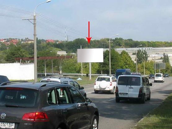 Фото рекламної площини за адресою 070Б,вул. Космічна, Дитяча лікарня, шиномонтаж