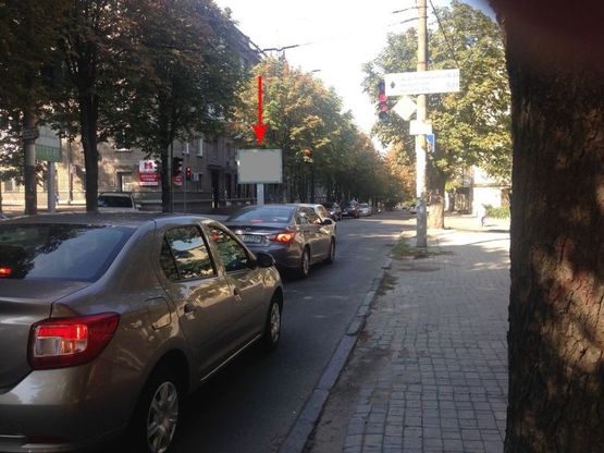 Фото рекламної площини за адресою s042А6,вул. В. Вернадського (Дзержинського) - узв. Крутогірний (Рогальова)