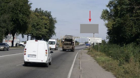 Фото рекламної площини за адресою s309А,Трасса М04 (Криворожское шоссе, въезд в город со стороны Кривого Рога)