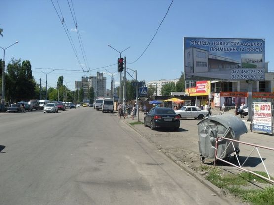 Фото рекламной плоскости по адресу Вул. Леваневського ПК "Росава" (зупинка, в сторону центра)