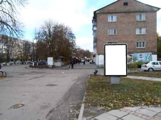 Фото рекламної площини за адресою г.Фастов, ул.Соборная, 51 Еко Маркет