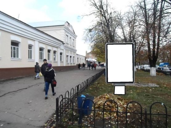 Фото рекламної площини за адресою г.Фастов, ул.Соборная, 43, Вечерний рынок