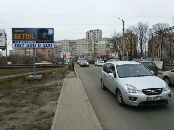 Фото рекламної площини за адресою м. Вишневе, вул. Чорновола-1 (жд переїзд)