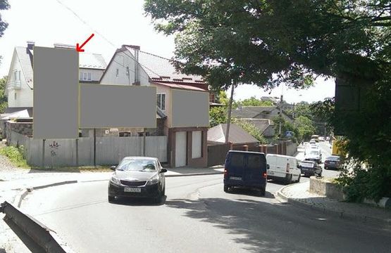 Фото рекламной плоскости по адресу вул. Замонастриська "горбатий міст"