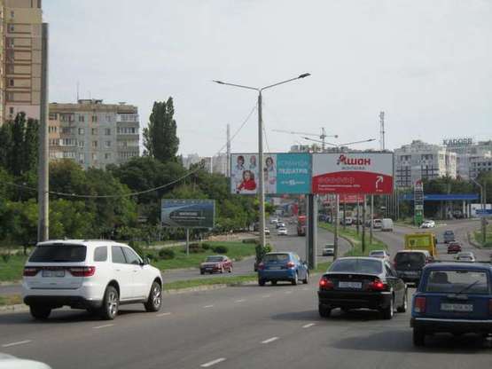 Фото рекламной плоскости по адресу Южная дорога - ул.Суворовская