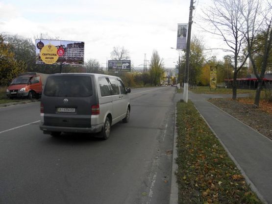 Фото рекламной плоскости по адресу Вышгород ул.Шолуденко (В)/ресторан "Вышеград" - в центр
