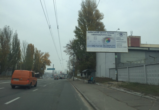 Фото рекламної площини за адресою Луговая ул. - Коноплянская ул., 12