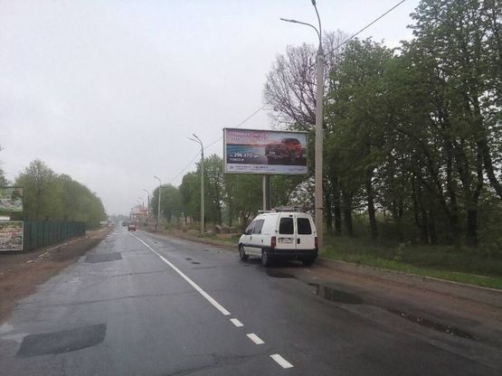 Фото рекламной плоскости по адресу вул. Данила Нечая (біля межі міста)