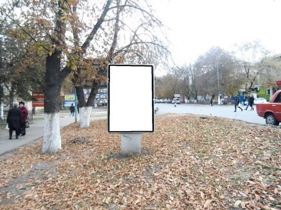 Фото рекламної площини за адресою г.Фастов, ул.Соборная, 34, Вечерний рынок