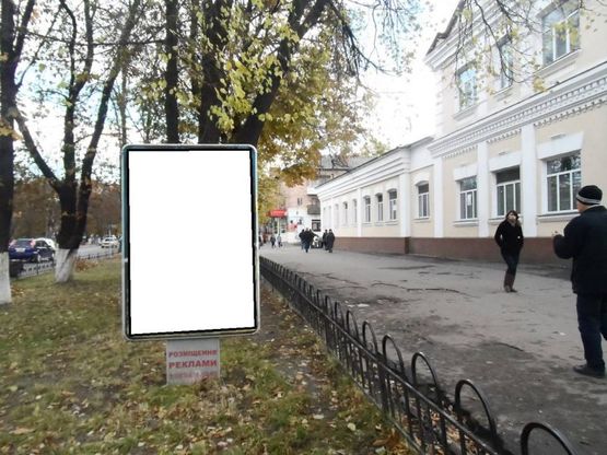 Фото рекламної площини за адресою г.Фастов, ул.Соборная, 43, Вечерний рынок