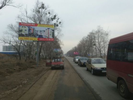 Фото рекламної площини за адресою с. СофіЇвська Борщагівка  вул. Соборна, 140 ЖК Европейка,вїзд  до магазину Сільпо