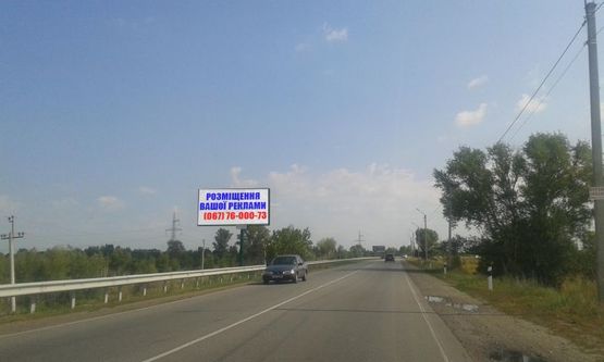 Фото рекламной плоскости по адресу Трасса Р-69, 400 м. после поворота на массив "Межречье", слева