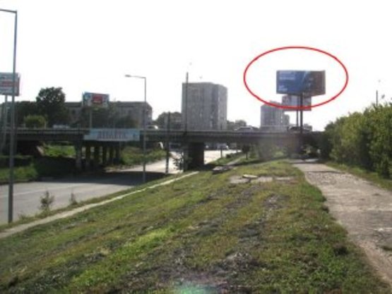 Фото рекламной плоскости по адресу Надрічна-Галицька міст (А)