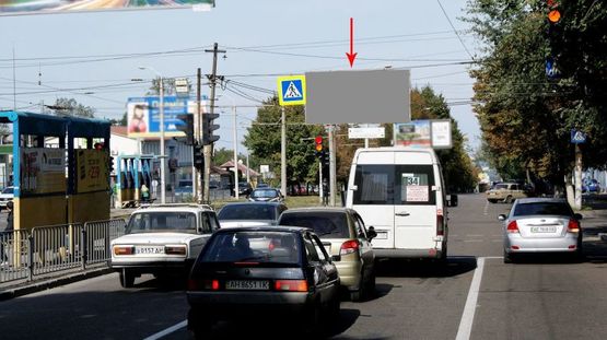 Фото рекламной плоскости по адресу s066А,вул. Робоча - вул. Уральська, біля світлофора