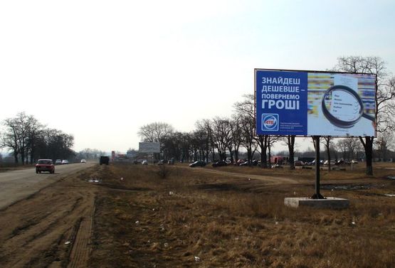 Фото рекламної площини за адресою Кременчуцьке шосе/ пров. Сонячний