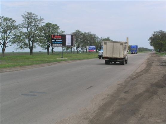 Фото рекламної площини за адресою Кременчуцьке шосе/ пров. Сонячний