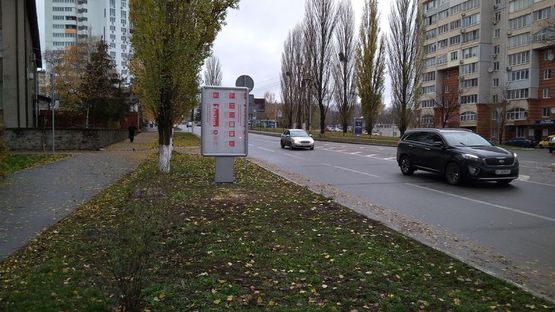 Фото рекламної площини за адресою 40 м. до поворота на пр-т Мазепы