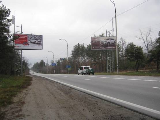 Фото рекламної площини за адресою Столичне шосе, 26 км + 200 м вправо (перед поворотом на с-й "Жовтень" в сторону Києва)