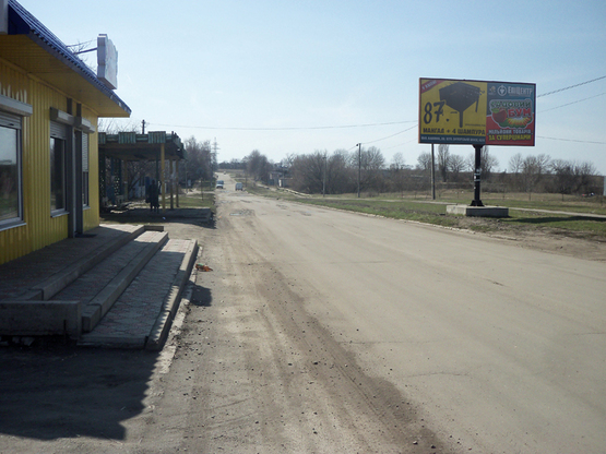 Фото рекламної площини за адресою вул. Садова (вул.50 років Жовтня)/ вул. Миру