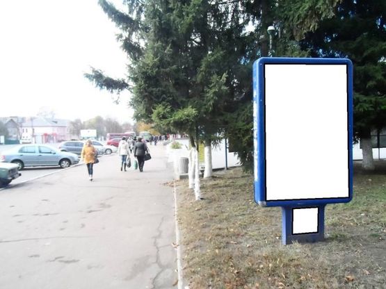 Фото рекламної площини за адресою г.Фастов, ул.Соборная, центральная площадь ДКЖ