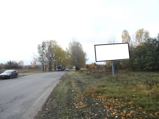 Фото рекламной плоскости по адресу г.Фастов, Кольцевая дорога, ЖД станция Фастов-2, возле заправки АГНКС УкрАвтоГаз