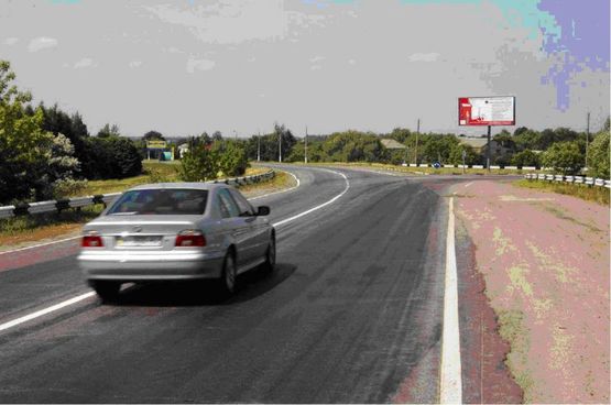 Фото рекламной плоскости по адресу перекресток ул. Щербакова, Окружной и дороги на Бышев (клумба) въезд с Окружной