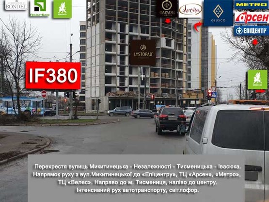 Фото рекламной плоскости по адресу Микитинецька - Незалежності