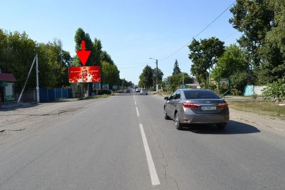 Фото рекламной плоскости по адресу Дергачи-ул. Петровского-стадион-в центр