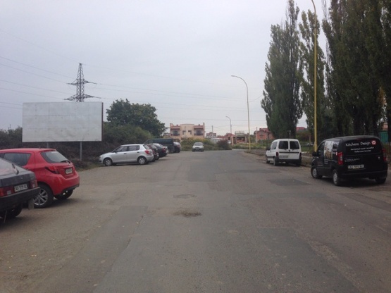 Фото рекламной плоскости по адресу м. Ужгород, вул. Грибоєдова - Штефана, навпроити лікарні, район (Червениці)