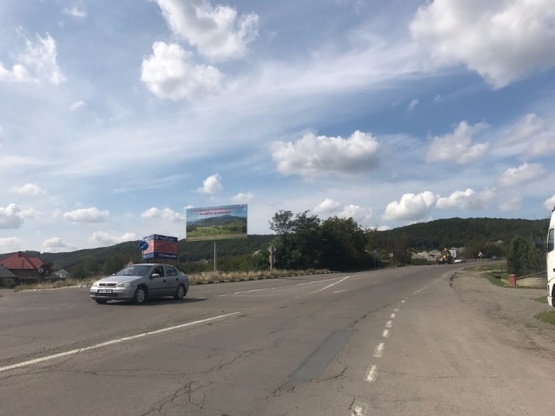 Фото рекламной плоскости по адресу с.Велика Копаня, пост ПОЛІЦІЇ, перевал, в сторону м. Мукачево, траса Мукачево - Івано-Франківськ