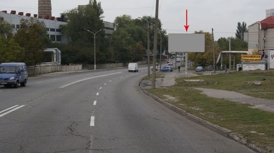 Фото рекламної площини за адресою 091А,вул. Космічна (низ) автомийка, кафе Форсаж, у напрямку на ж/м Перемога