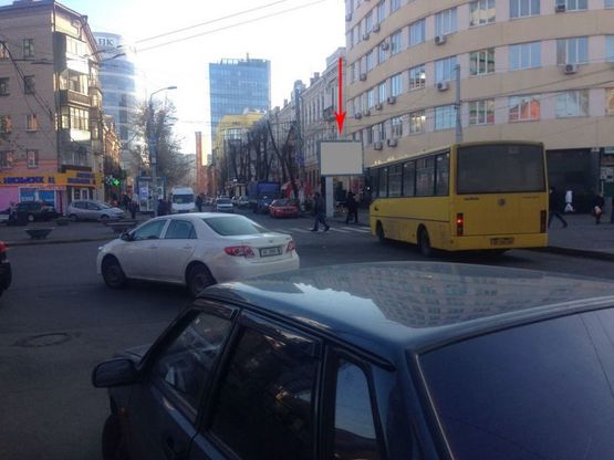 Фото рекламной плоскости по адресу s011А5,вул. Глінки - вул. Європейська (Миронова) (пл. Європейська)