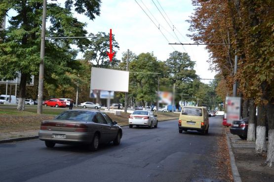 Фото рекламної площини за адресою s076А,просп. Пушкіна - вул. Савченко, 6Б
