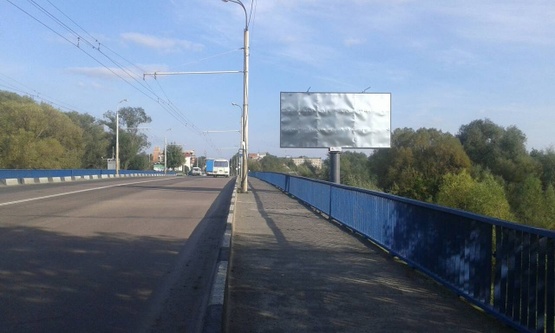 Фото рекламной плоскости по адресу Ковельська міст_від гуртівні ПАККО_до Центрального ринку