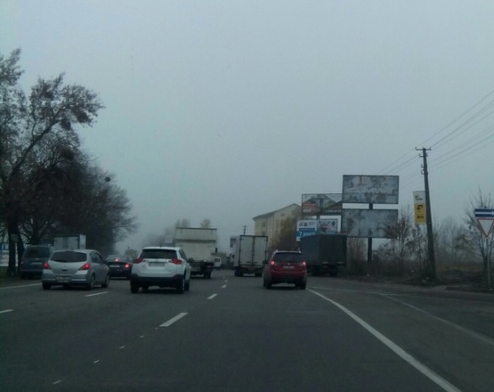 Фото рекламной плоскости по адресу Окружная дорога (между ул.Крейсера "Аврора" и Жулянским мостом; по напр. к Теремкам)-нижний ярус