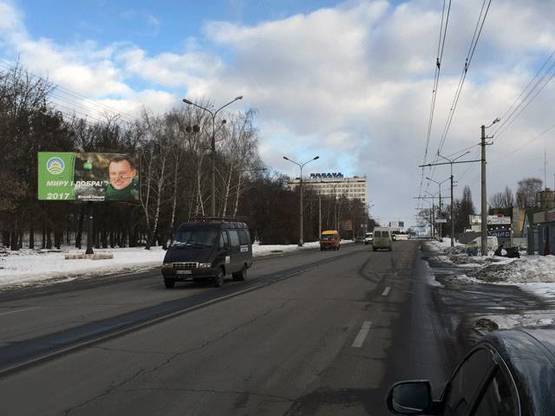 Фото рекламной плоскости по адресу вул. Леваневського, виїзд з міста біля зуп. "РТІ"